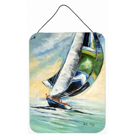 Carolines Treasures Cruising The Coast Sailboats Wall and Door Hanging Prints JMK1163DS1216